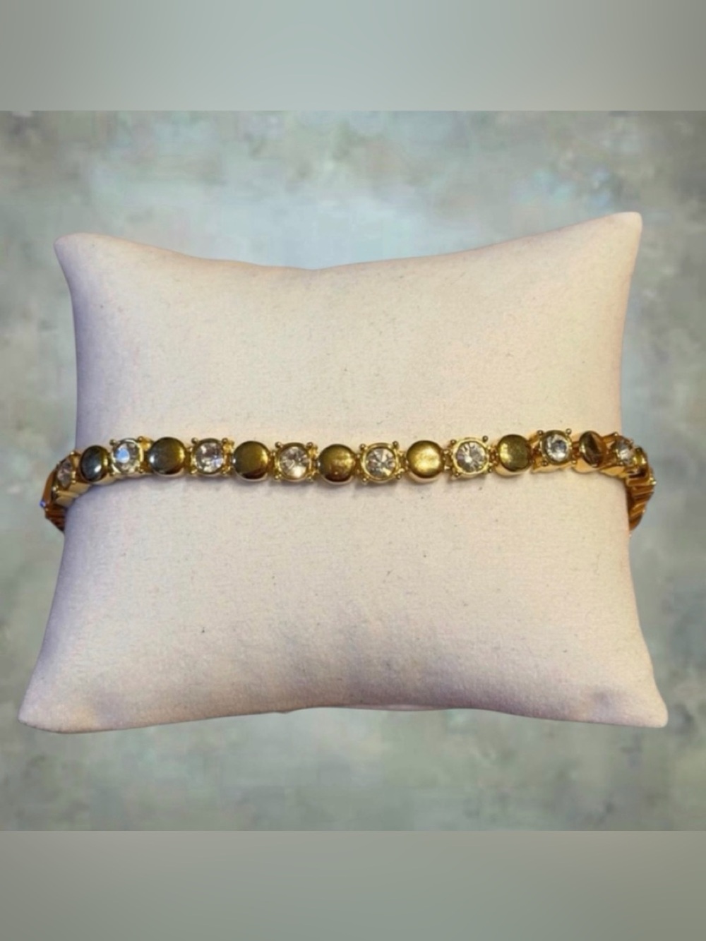 Bracelet Gold Rhinestones